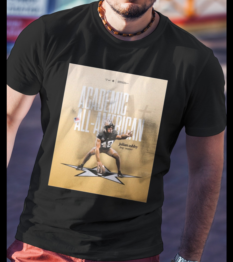 Vanderbilt Football Julian Ashby Academic All-American Long Snapper T-Shirt