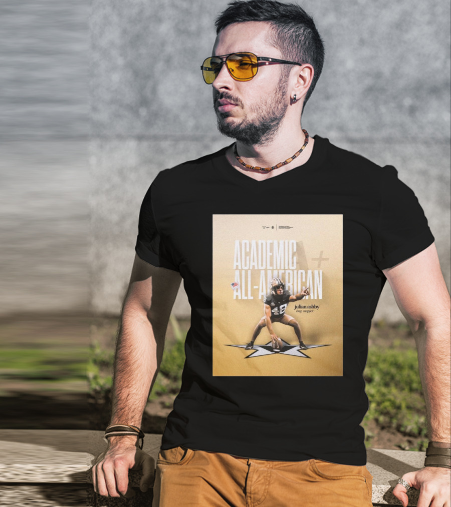 Vanderbilt Football Julian Ashby Academic All-American Long Snapper T-Shirt