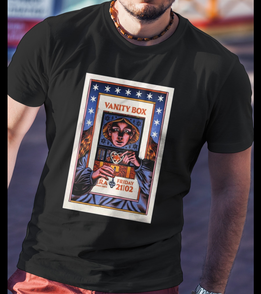 Vanity Box Vera Space Siren Friday February 21 2025 Groningen T-Shirt