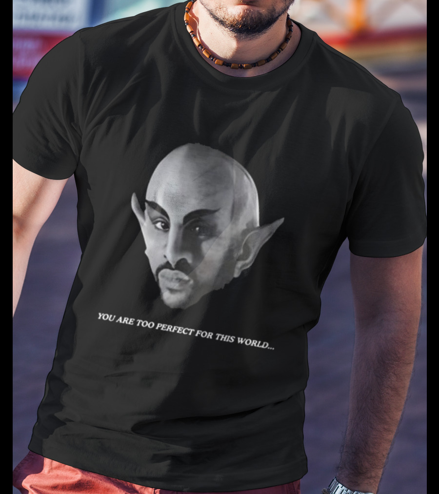 Vaticano You Are Too Perfect For This World Fantasy Creature Portrait T-Shirt