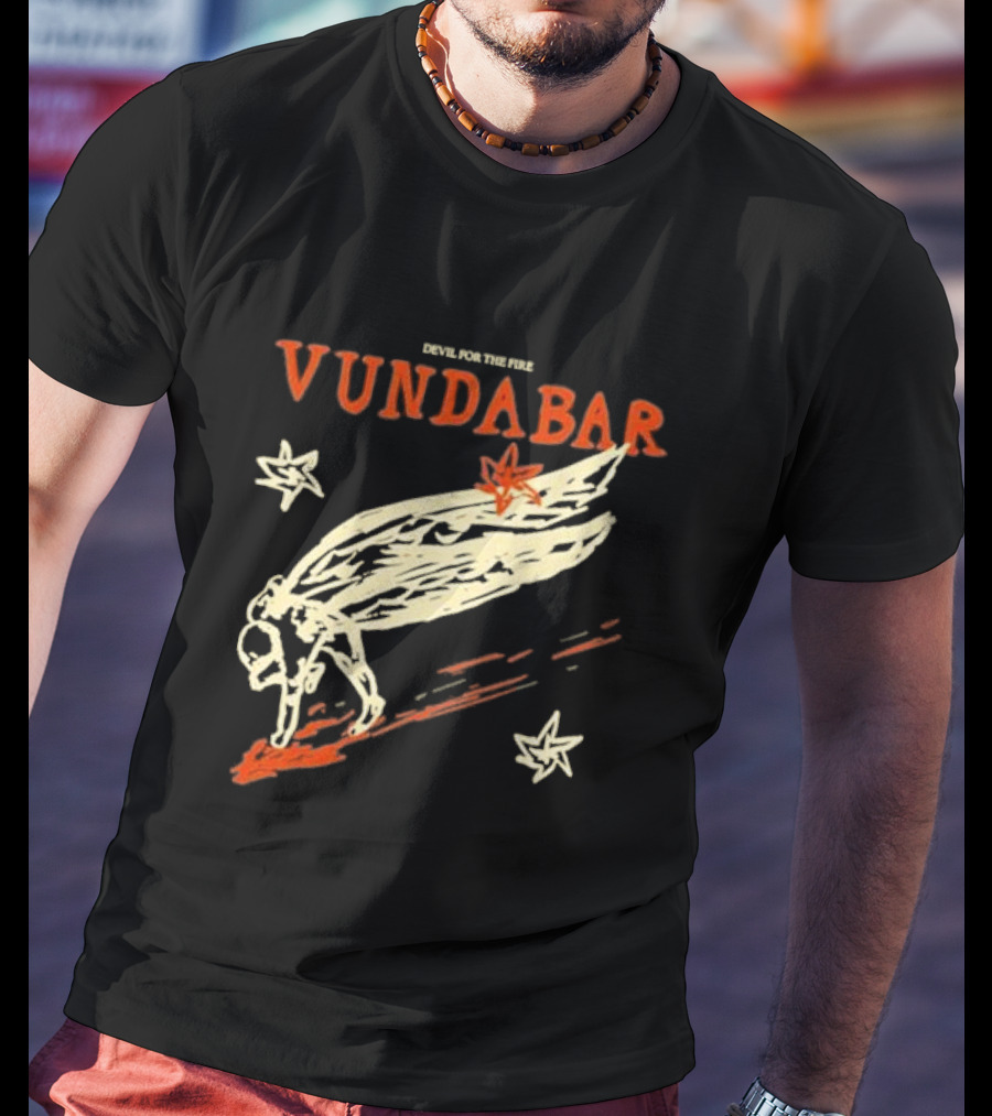 Vundabar Devil For The Fire Winged Creature And Stars T-Shirt