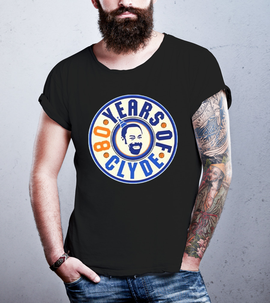 80 Years Of Clyde Walt Frazier Basketball Legacy T-Shirt
