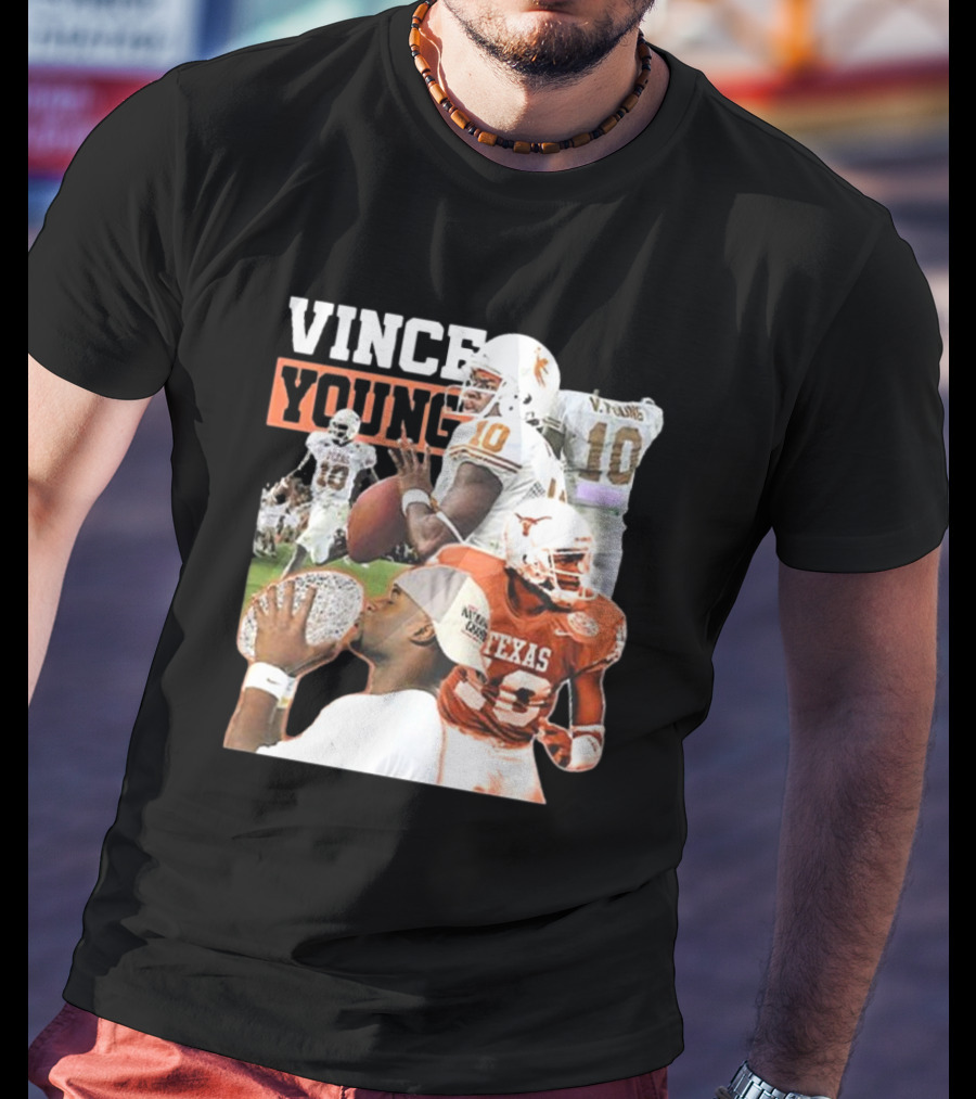 Vince Young Texas Longhorns Football Legend Number 10 T-Shirt