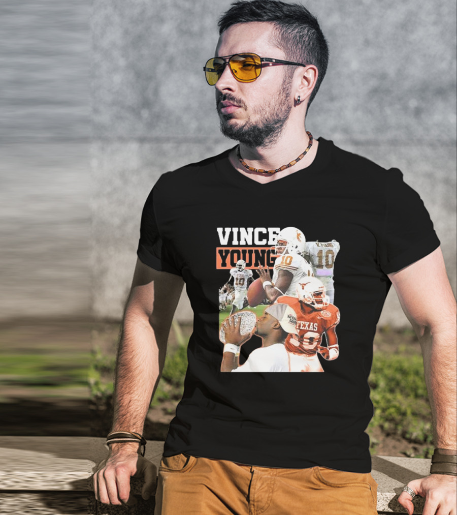 Vince Young Texas Longhorns Football Legend Number 10 T-Shirt