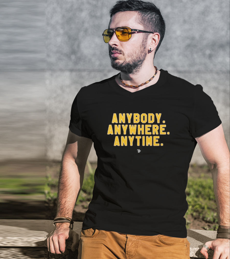 Washington Commanders Anybody Anywhere Anytime T-Shirt