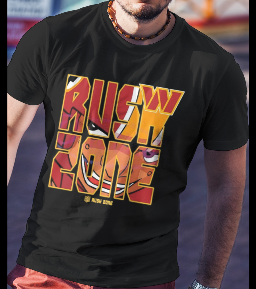 Washington Commanders NFL Rush Zone Cartoon Football T-Shirt