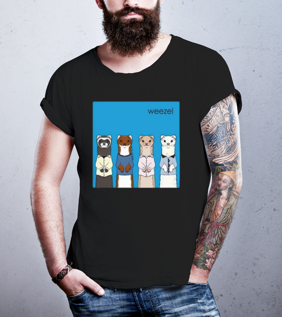 Weezel Weasel In Colorful Outfits Quartet T-Shirt