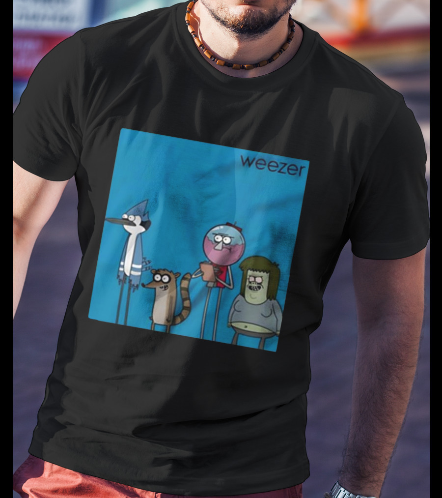 Weezer Mordecai And The Rigbys The Regular Show Vintage T-Shirt