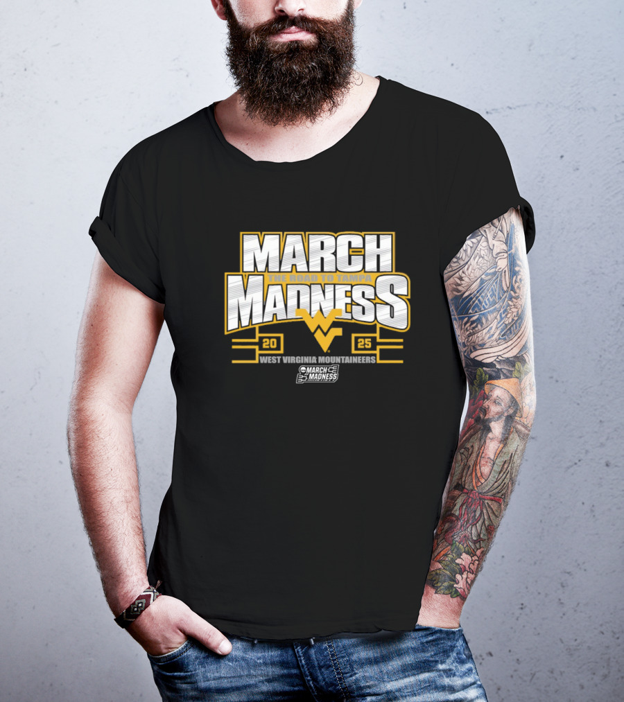 West Virginia Mountaineers 2025 NCAA March Madness The Road To Tampa T-Shirt