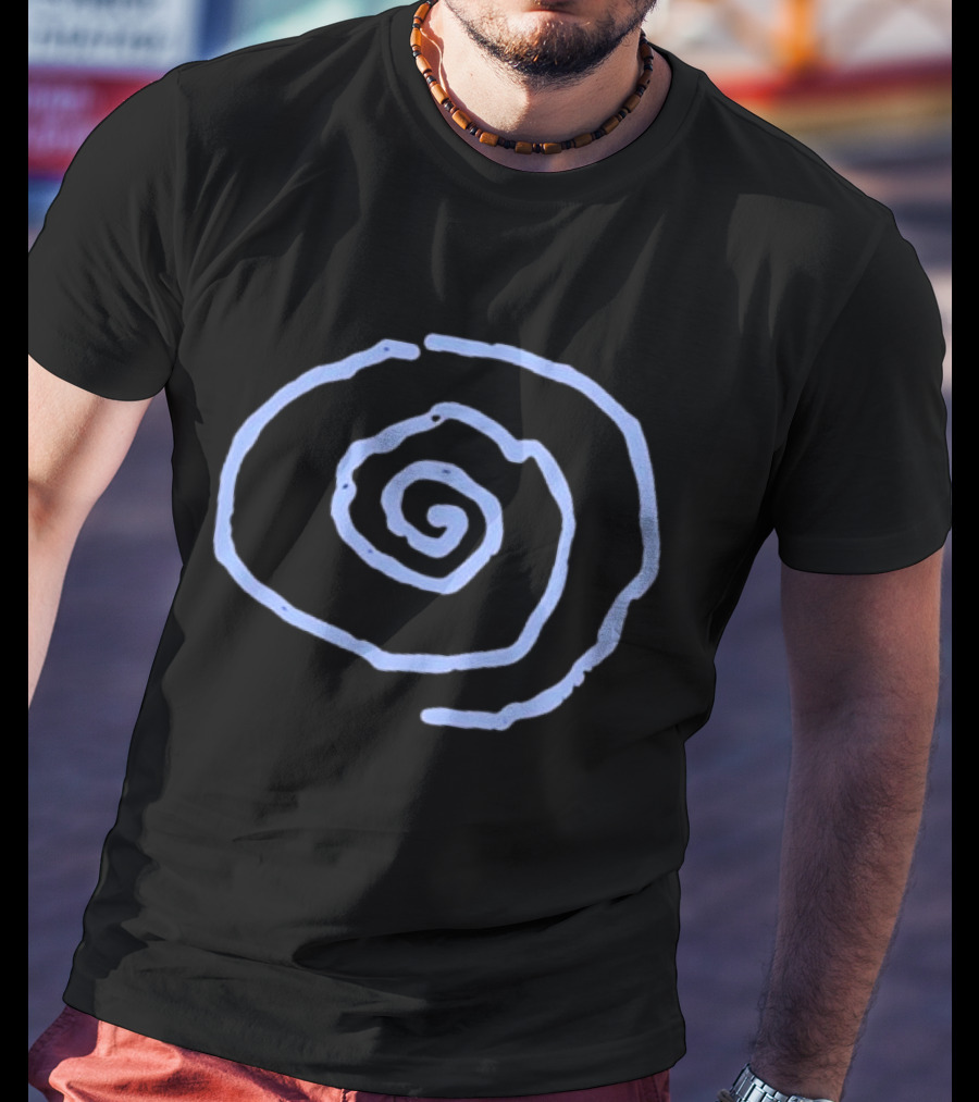 Whirr Raw Blue Spiral T-Shirt