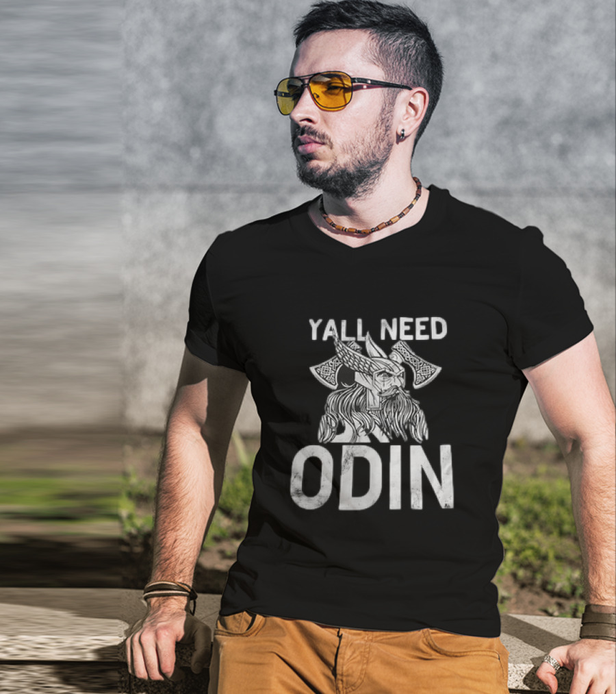 Y’all Need Odin Viking Norse Mythology Axe Symbol T-Shirt