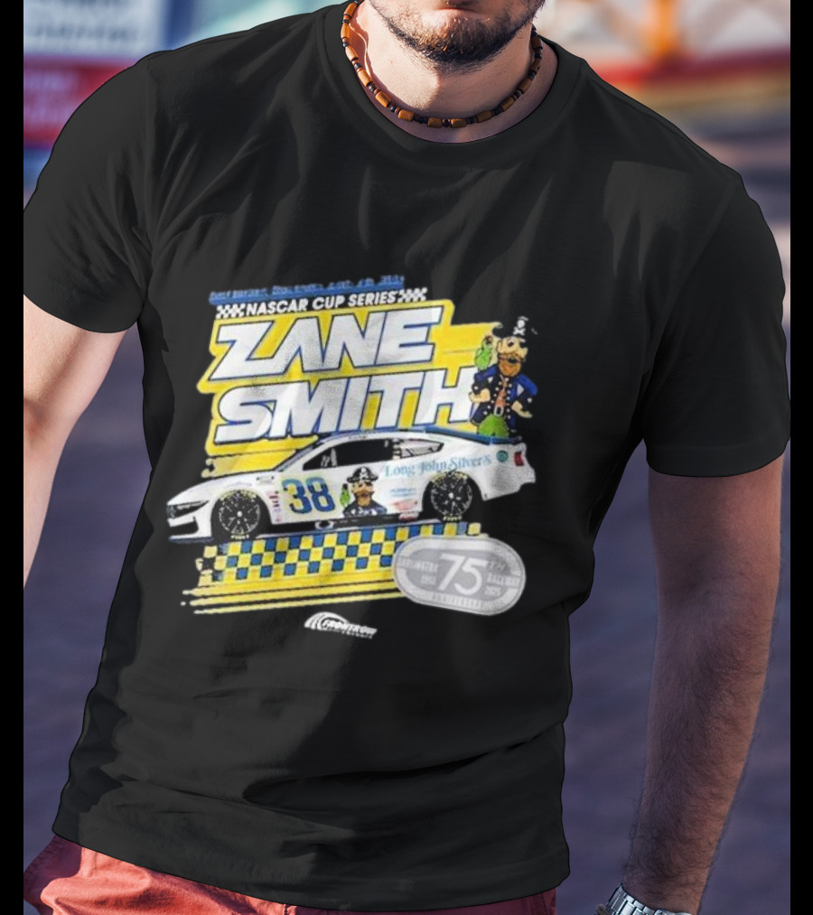 NASCAR Cup Series Zane Smith Long John Silver’s Car 75th Race 38 T-Shirt