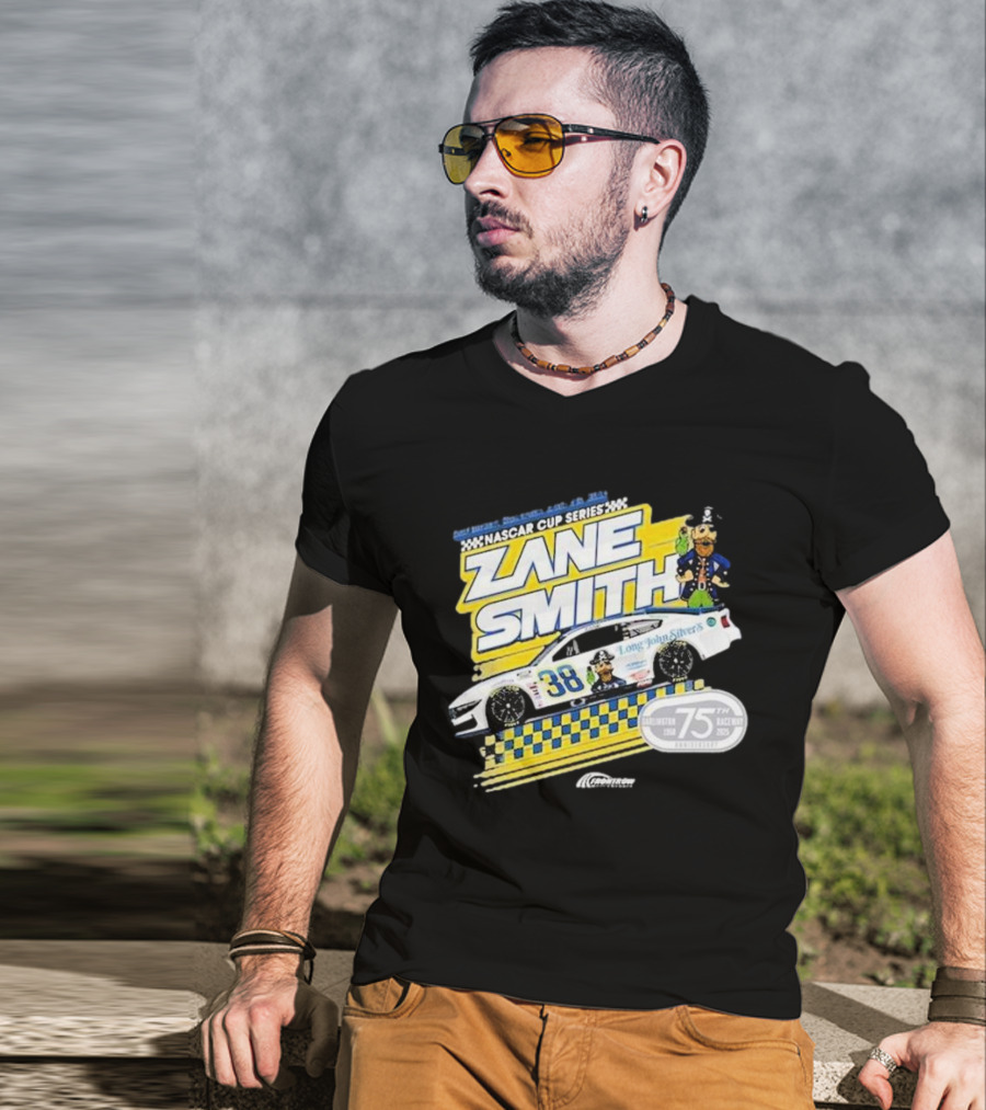 NASCAR Cup Series Zane Smith Long John Silver’s Car 75th Race 38 T-Shirt