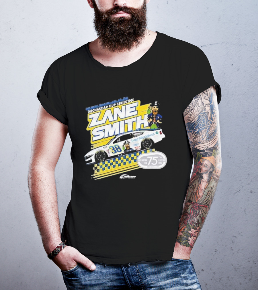 NASCAR Cup Series Zane Smith Long John Silver’s Car 75th Race 38 T-Shirt