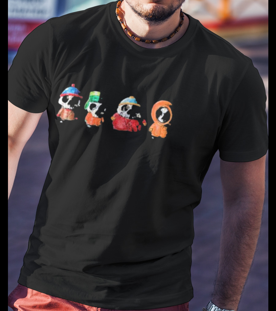 Zero Skateboards Southpark Skeleton Characters T-Shirt