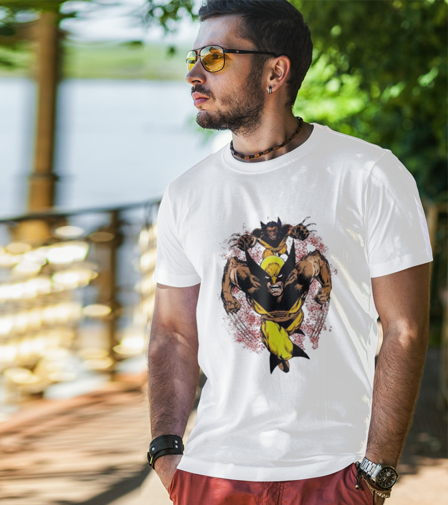 2025 Wolverine And Sabretooth Marvel Ashtro Logan T-Shirt