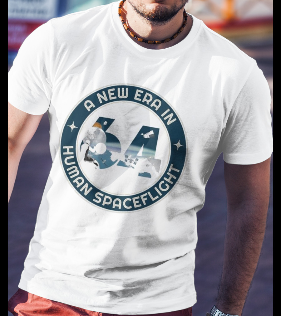 A New Era In Human Spaceflight 64 Astronaut Moon Exploration T-Shirt