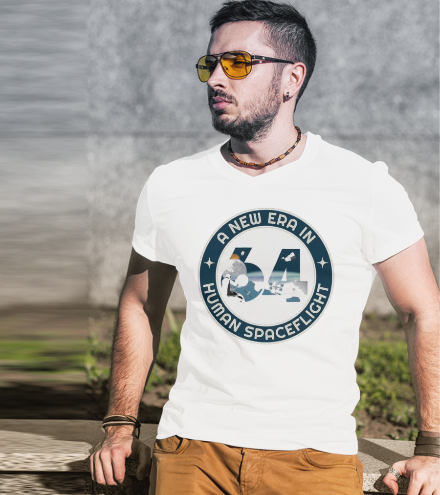 A New Era In Human Spaceflight 64 Astronaut Moon Exploration T-Shirt