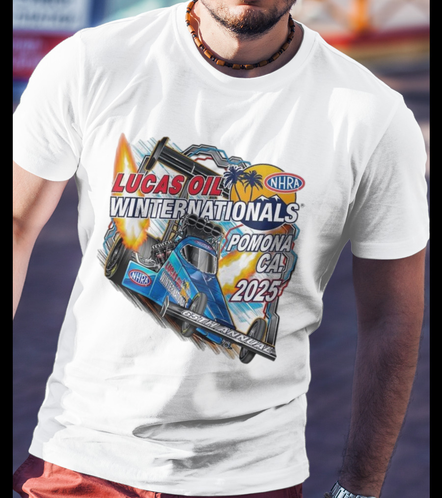 Lucas Oil NHRA Winternationals Pomona CA 2025 65th Annual T-Shirt