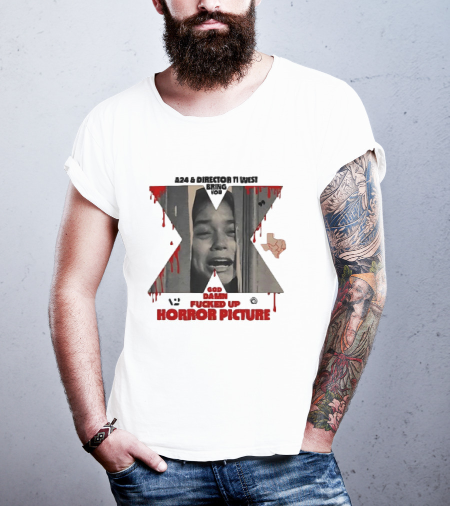 A24 Ti West Bring You The Scariest X Horror Picture T-Shirt