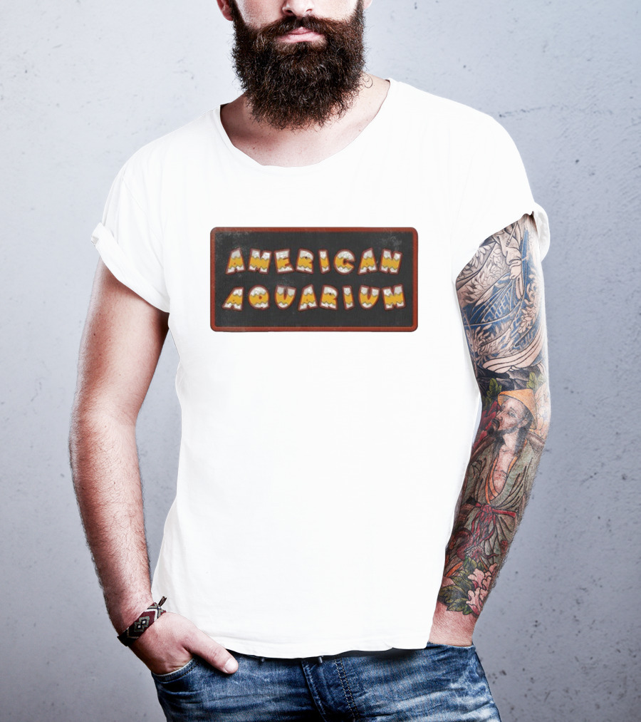 American Aquarium Vintage Aesthetic Letters T-Shirt