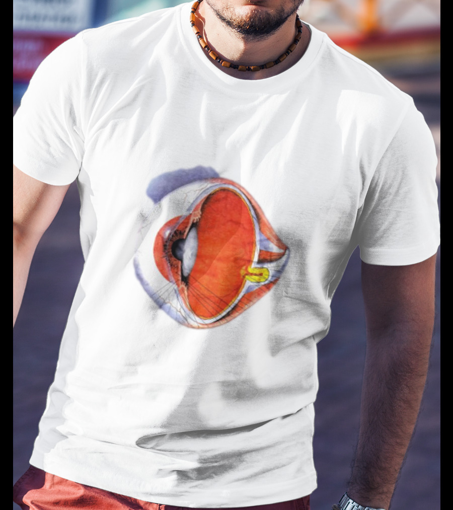 Anatomical Eye Ball Illustration 1991 T-Shirt