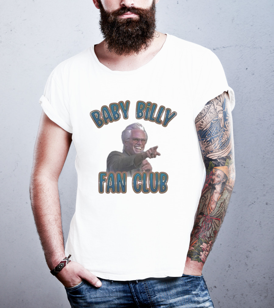 Baby Billy Fan Club Custom Printed Vintage Style T-Shirt