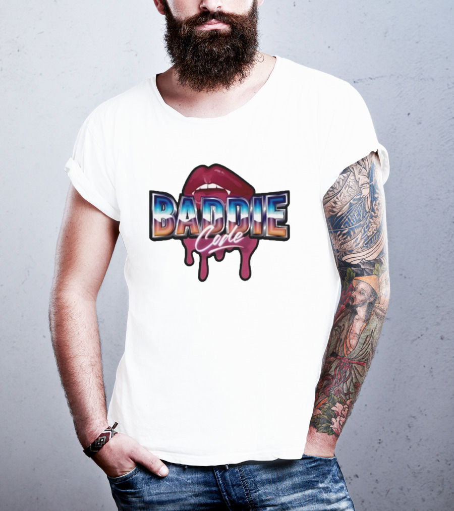 Baddie Code Dripping Lips Urban Style T-Shirt