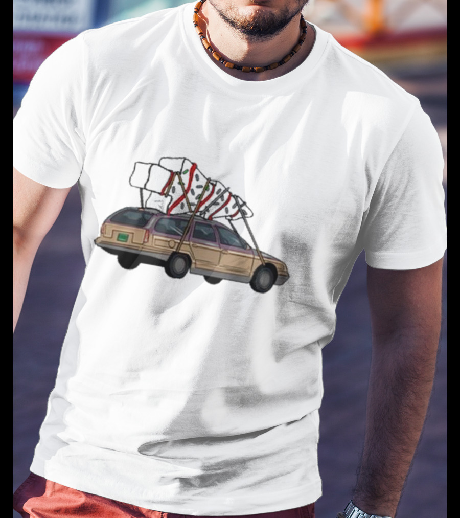 Barbell Voodoo Holiday Road Family Vacation Station Wagon T-Shirt