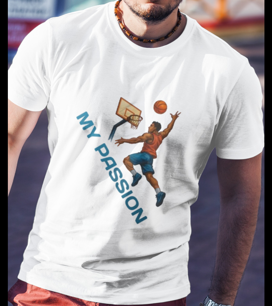 Basketball My Passion Dunking Athlete Dynamic Move T-Shirt