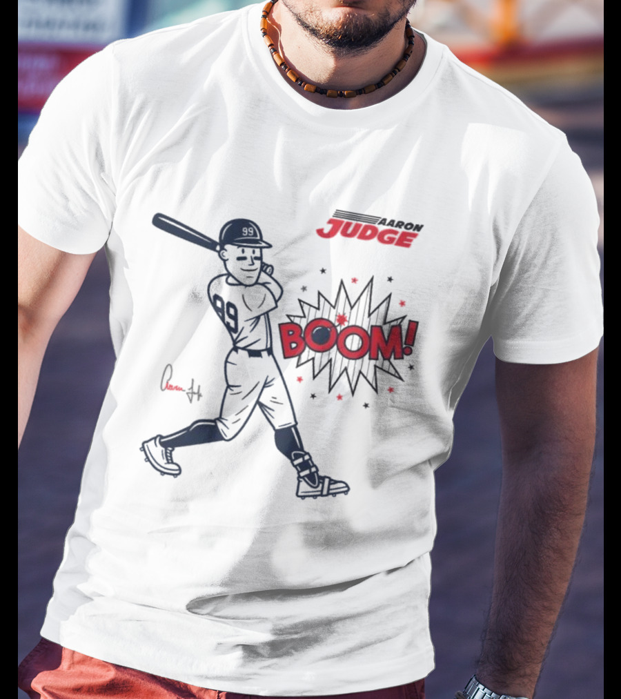 Aaron Judge Swings Into Action With Boom T-Shirt