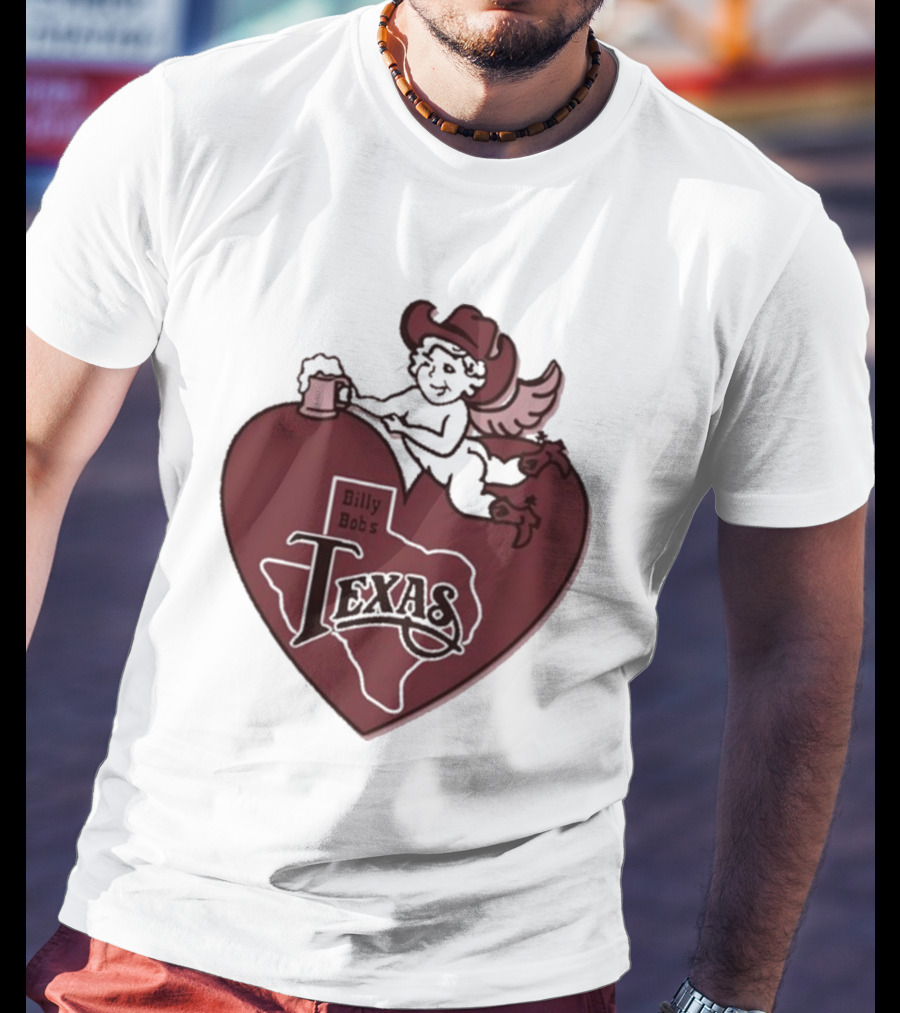 Billy Bob’s Texas Cupids Heart With Cowboy Hat And T-Shirt