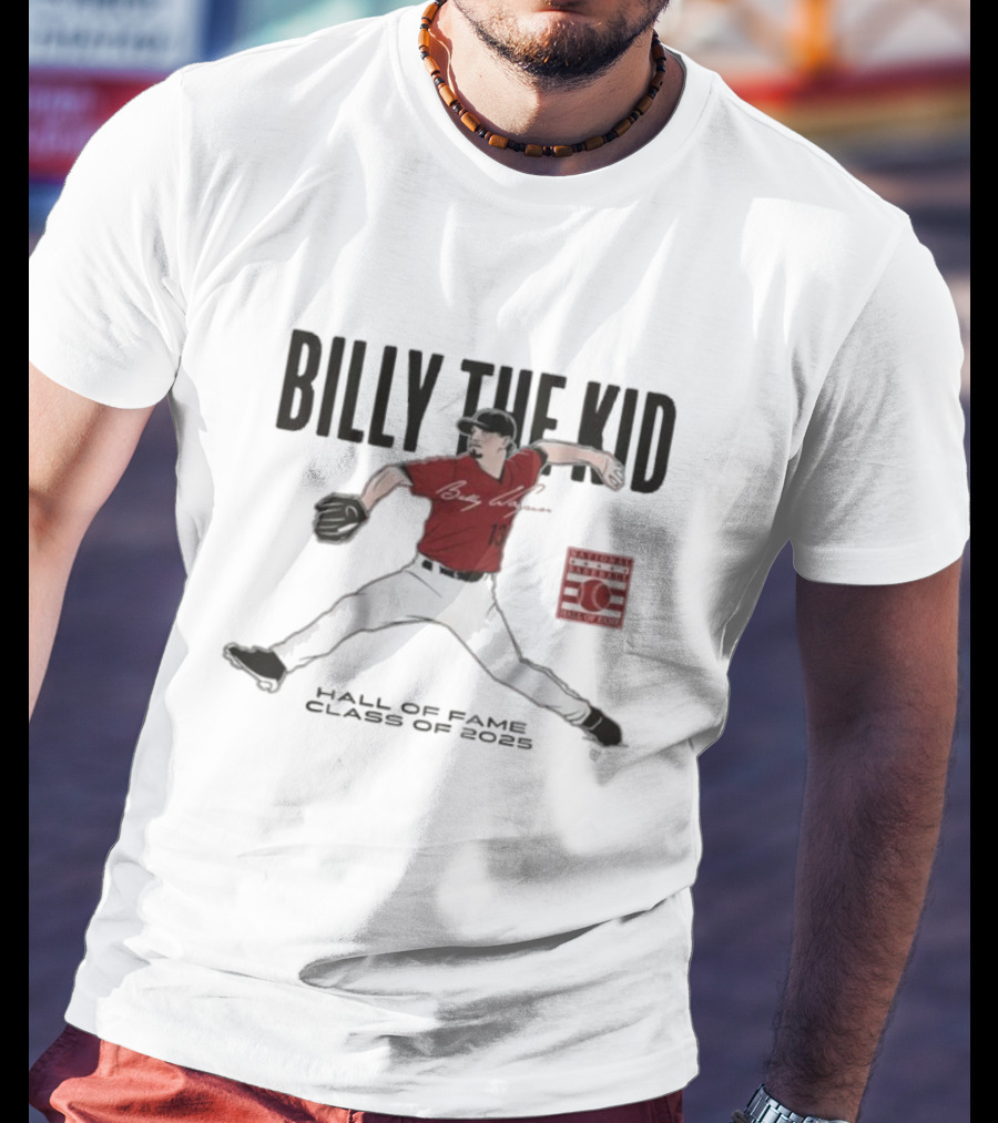 Billy The Kid Hall Of Fame Class Of 2025 Atlanta Braves Billy Wagner Signature T-Shirt