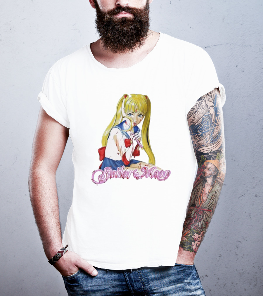 Bl00dina Sailor Moon Anime Mirror And Lipstick T-Shirt