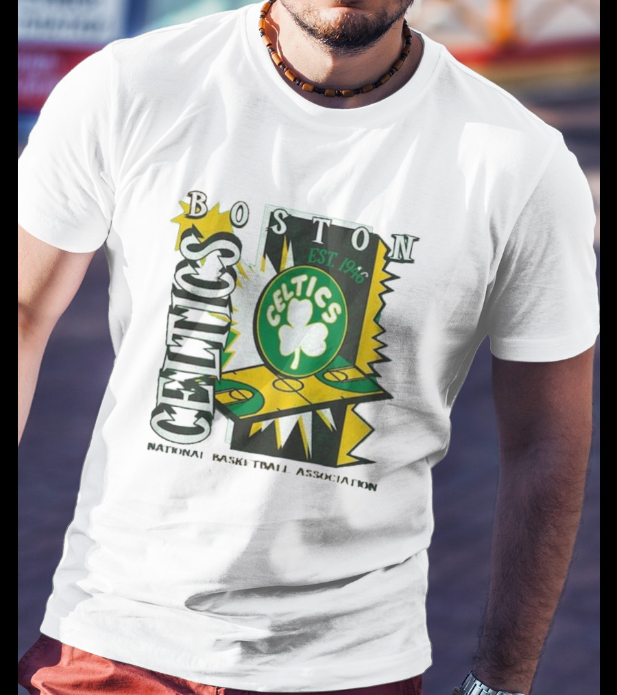 Boston Celtics EST 1946 Mitchell & Ness Youth Retro ’90s National Basketball Association T-Shirt