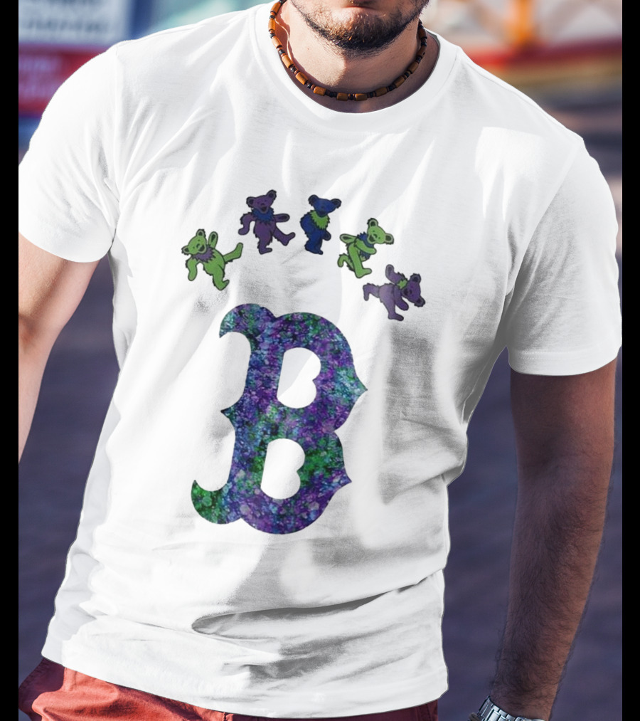 Boston Red Sox Grateful Dead Bears 2025 Event Night T-Shirt