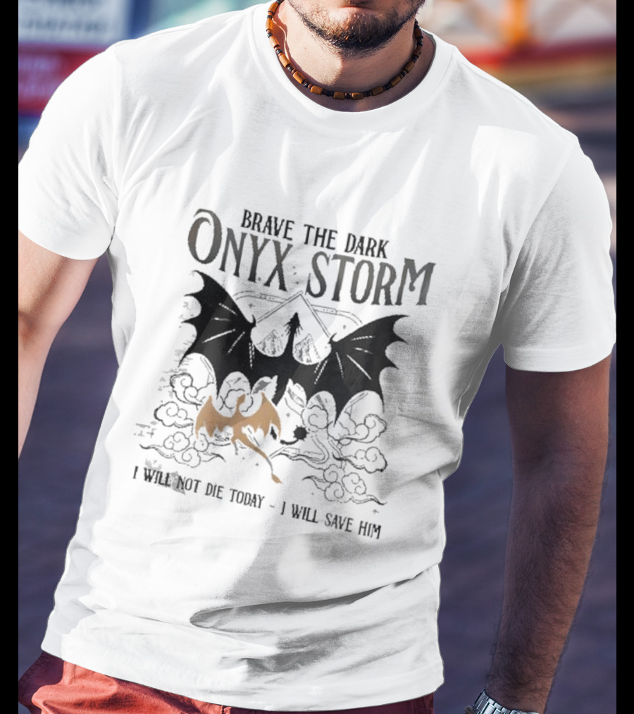 Onyx Storm Batwing Adventure With Mythical Clouds T-Shirt