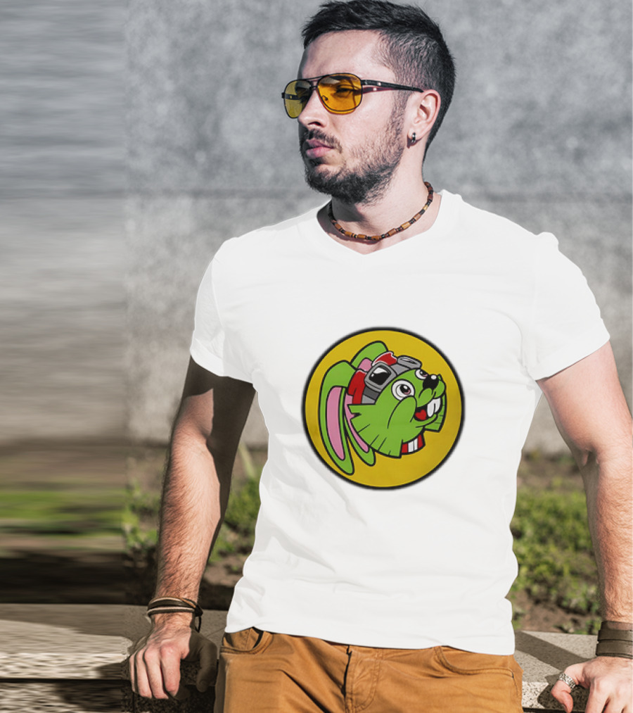 Bucky O’Hare Buc-ee’s Collaboration Featuring Iconic Green Rabbit With Goggles T-Shirt