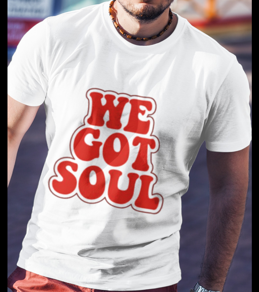 Burna Boy We Got Soul Retro Red Text Style T-Shirt
