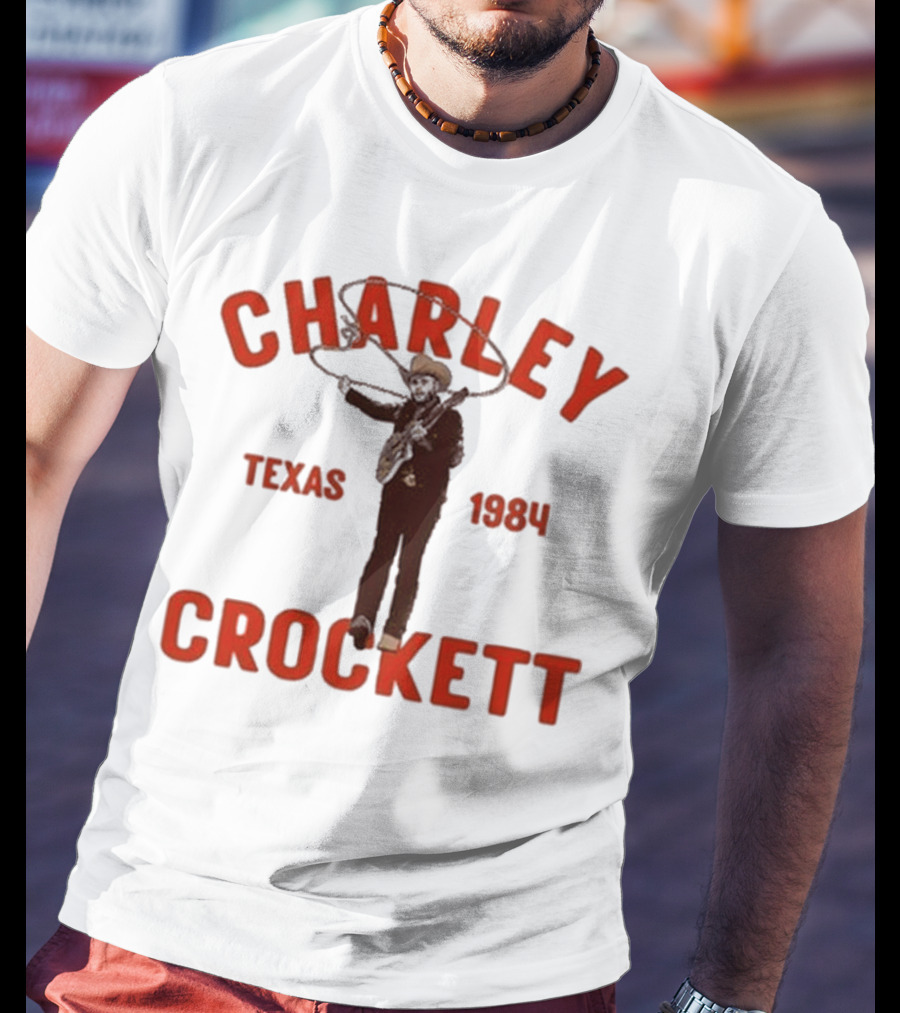 Charley Crockett Texas 1984 Lasso Cowboy T-Shirt