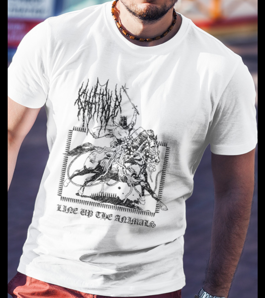 Chat Pile Line Up Looking Out For You Line Up The Animals T-Shirt