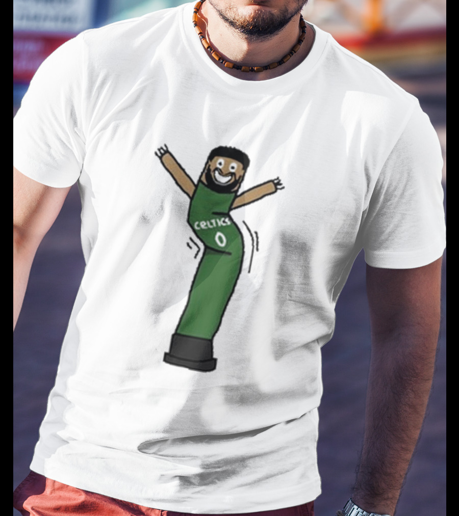 Celtics Jayson Tatum Inflate-Tum Cartoon T-Shirt