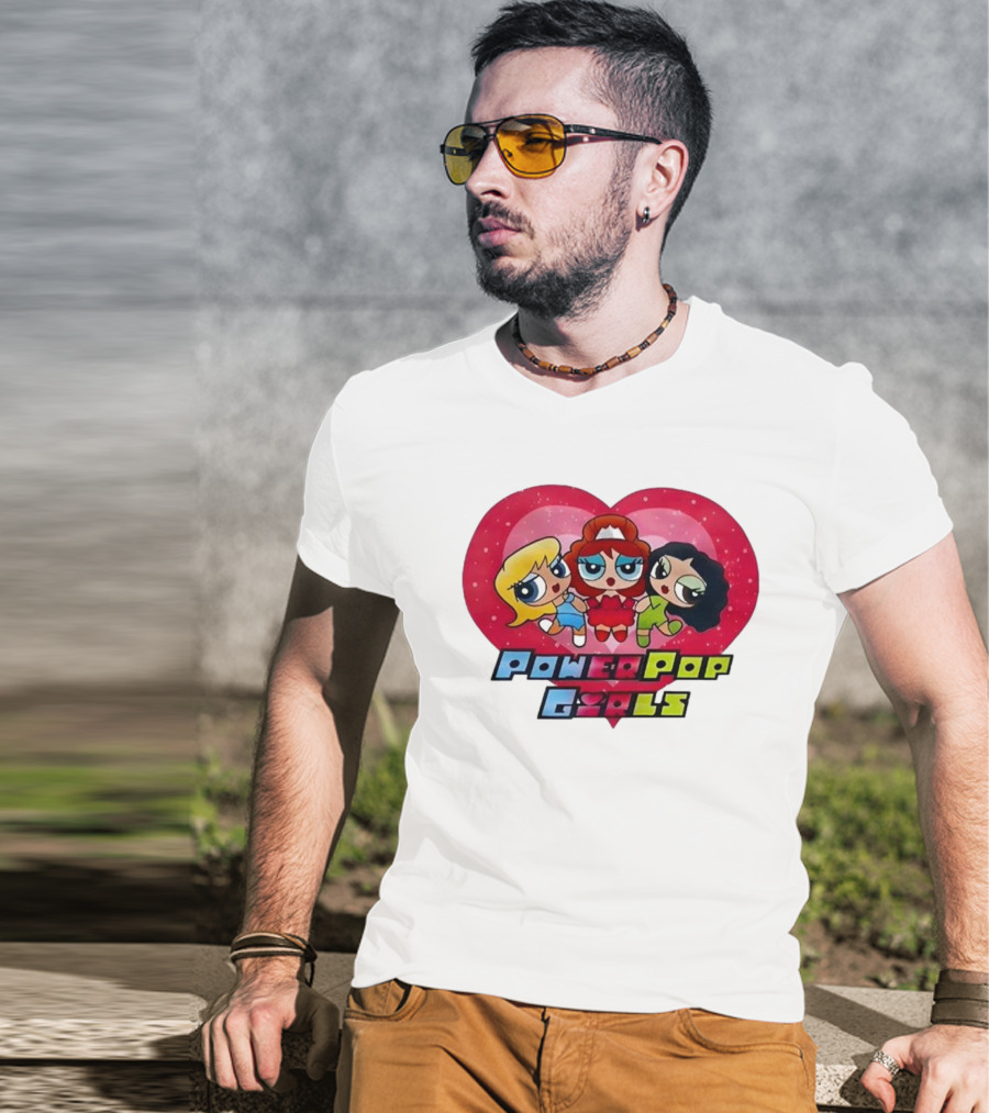 Chappell Roan Power Pop Girls Heart Cartoon Trio T-Shirt