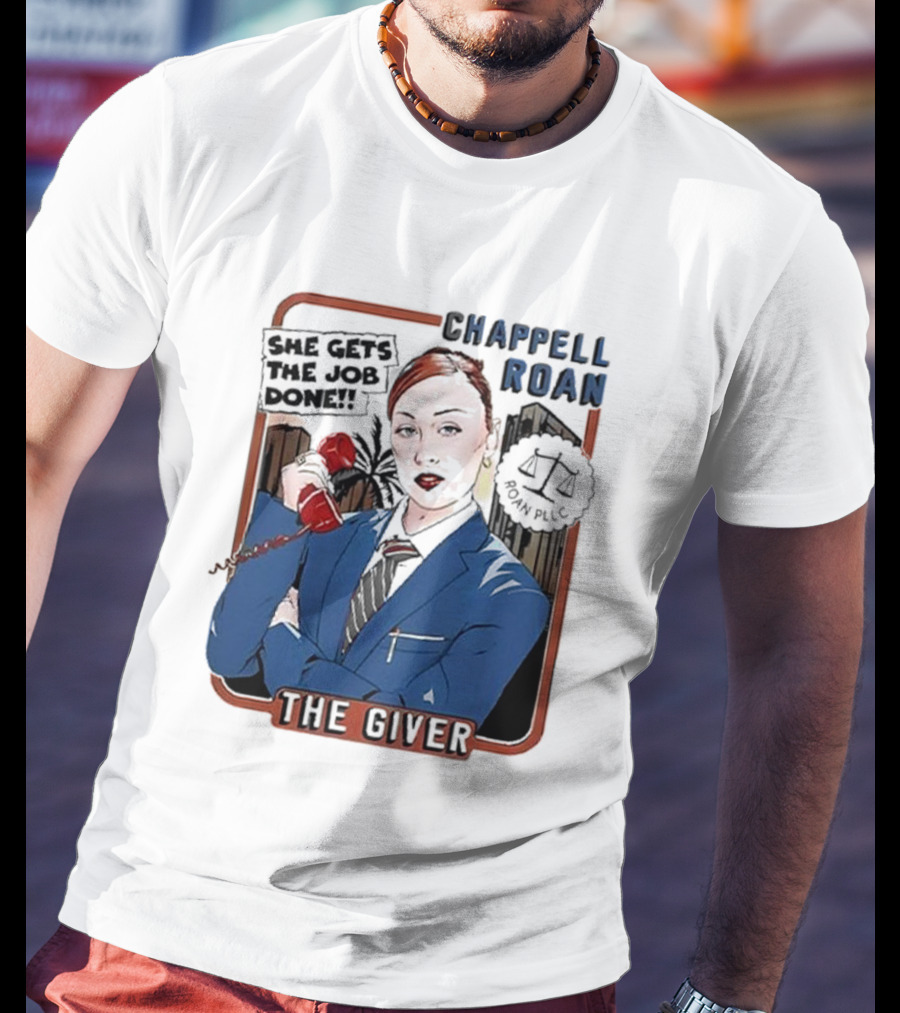 Chappell Roan The Giver Blue Suit Red Rose T-Shirt