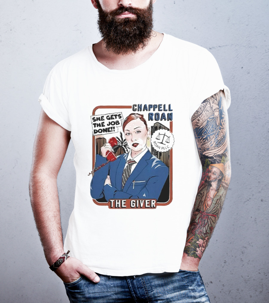 Chappell Roan The Giver Blue Suit Red Rose T-Shirt