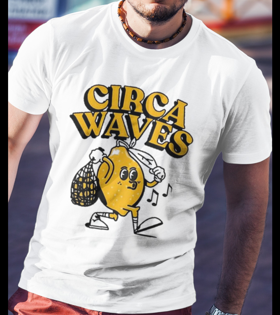 Circa Waves Leroy The Lemon Running Cartoon T-Shirt