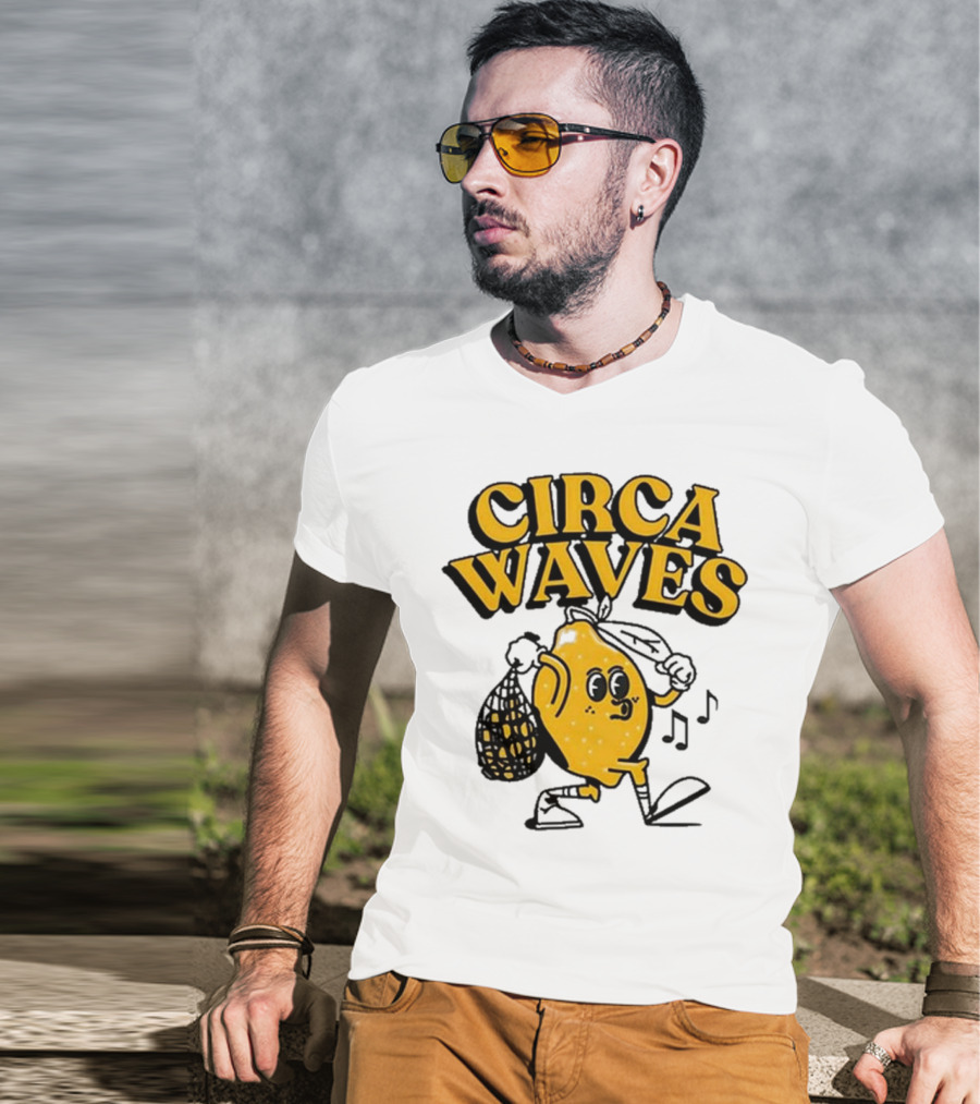 Circa Waves Leroy The Lemon Running Cartoon T-Shirt