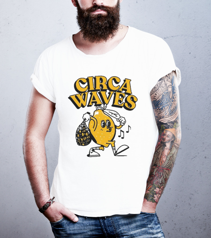 Circa Waves Leroy The Lemon Running Cartoon T-Shirt