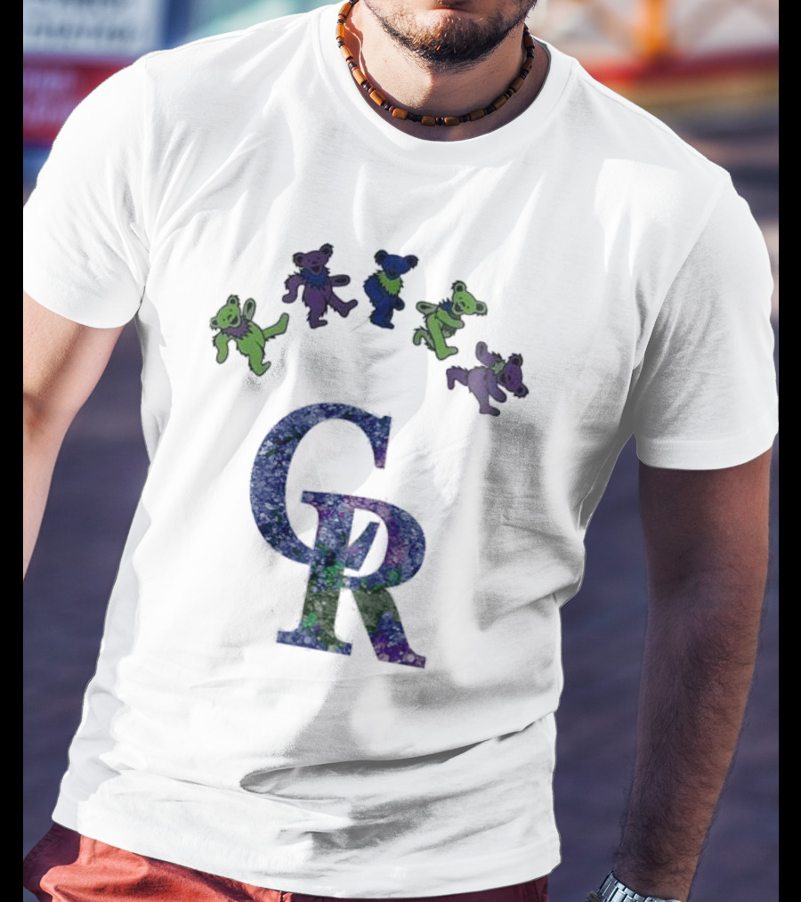 Colorado Rockies Grateful Dead Dancing Bears 2025 T-Shirt