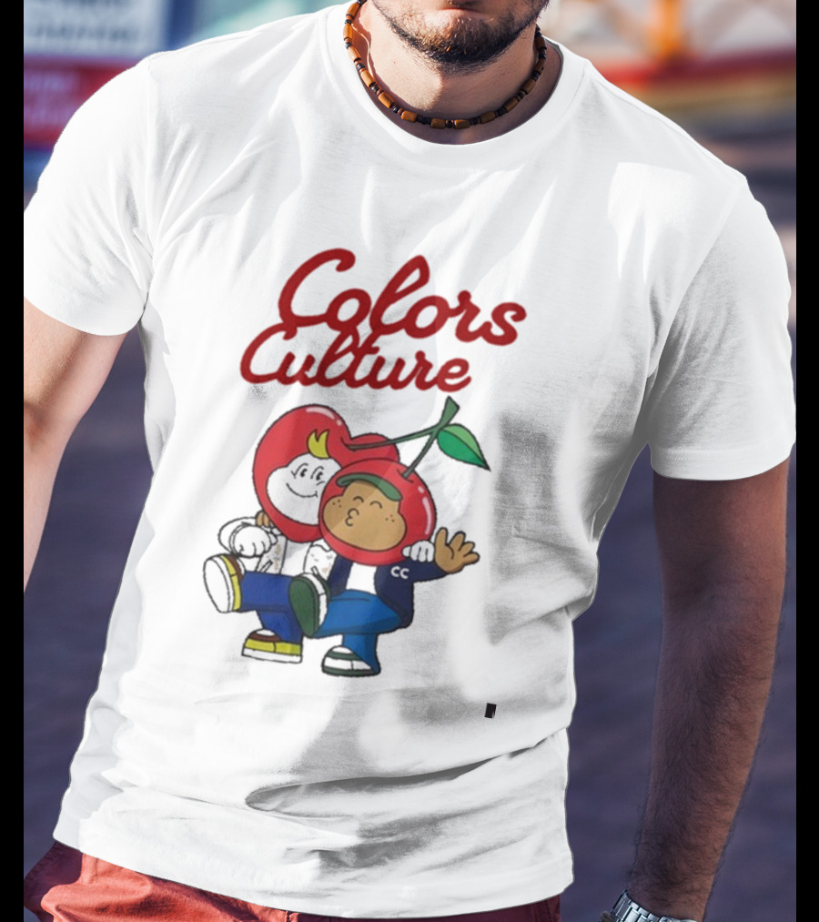 Colors Culture Chubby And Friends Cherry Head Graphic T-Shirt